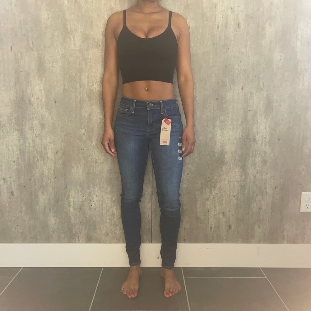 Levi’s 710 Super Skinny dark wash jeans